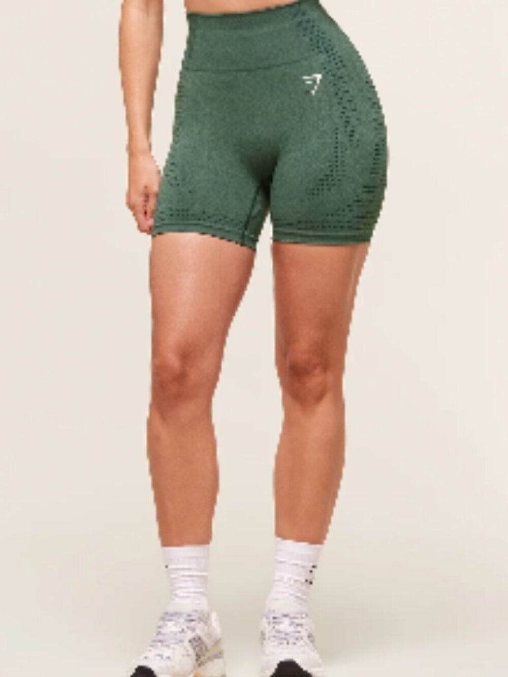 Gymshark High-Waisted Seamless Green Women’s Shorts